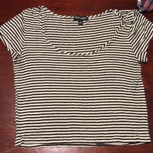 Striped crop top, size L